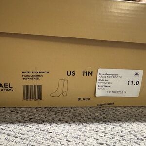 Michael Kors Black Faux Leather Bootie